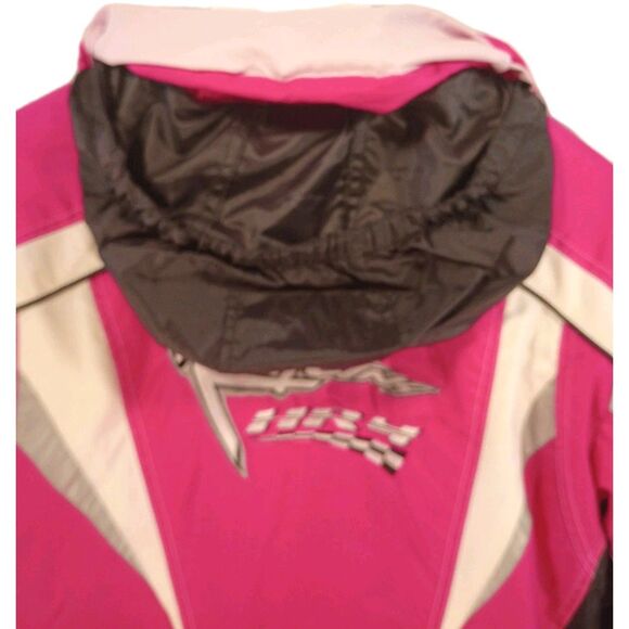 Choko Hot Pink Racing Snowmobile Jacket Women's 18 Powersports Waterproof HR4 - Picture 10 of 16